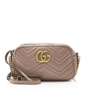 Gucci Matelasse Leather GG Marmont Small Camera Bag